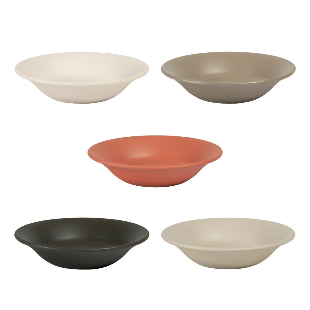 プラキラ 毎日遣い 5色セット 割れない 小皿 取り皿 食洗機 OK レンジ 対応 ギフト 14cm 日本製 ホームパーティ アウトドア 子供用 おしゃれ かわいい 5個 取り皿 子供 スイーツ スープ サラダ プラスチック 耐熱110度 デイリー小皿 マット レトロカラー 落ち着いた 食洗機対