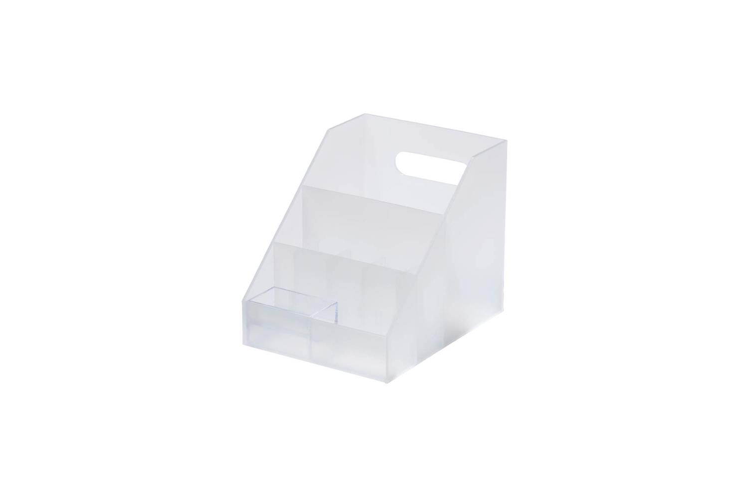 ライクイット (like-it) 収納ボックス 玄関収納 下駄箱 オーガナイザースタンド ホワイト (半透明) 約..