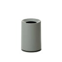 ideaco(イデアコ) ゴミ箱 丸形 1.2L 直径12.5✕高さ18.5cm mini TUBELOR ash gray (ミニチューブラー アッシュグレー)