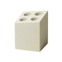 ideaco(イデアコ) 傘立て 4本挿し 幅9.3×奥行9.3×高さ12.3cm mini cube stone sand white (ミニキューブ ストーンサンドホワイト)