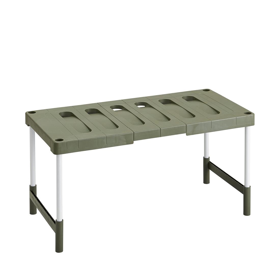 ベルカ(Belca) Belca 日本製 収納棚 クローゼット・押入れフリーラック 伸縮タイプ 幅76.5~92×奥行37×高さ35・40cm エコグリーン CO-RG1