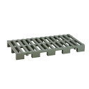 Belca 日本製 すのこ クリーンパレット 連結タイプ 幅38.3×奥行75.3×高さ7.1cm エコグリーン 耐荷重 60kg ジョイントパレット カビ防止 湿気防止 CPJ-1