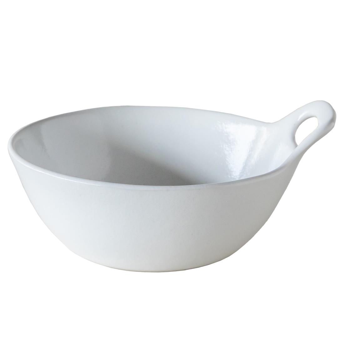 TAMAKI ヒナタ とんすい 手付 スノーホワイト 340ml 12.5×14×7cm 電子レンジ・食洗機対応 T-958780