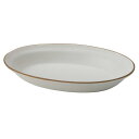 TAMAKI カレー皿 エッジライン ホワイト 直径27×奥行18×高さ4.2cm 電子レンジ・食洗機対応 T-918616