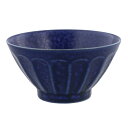 EAST table(イーストテーブル) しのぎお花のライスボール 12.5cm お茶碗 ネイビー 日本製 飯椀 和食器 食洗機対応 レンジ対応 110-030...