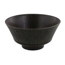 EAST table(イーストテーブル) お茶碗 11.2cm Rim wire 黒 日本製 飯椀 和食器 食洗機対応 レンジ対応 111-005-02