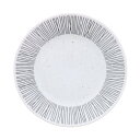 EAST table(イーストテーブル) プレート 18.5cm Rim wire 白 日本製 中皿 モダン レンジ対応 食洗器対応 111-002-01