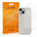 kwmobile Apple iPhone 13 mini対応 背面 3x 保護 フィルム - 傷 指紋 防止 プロテクター セット 対応