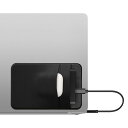 kwmobile 保護スリーブ SanDisk Portable SSD, Samsung T7, Crucial X8, HDD対応 SSDケース- 2ポケット HDDケース ポータブルSSD 外付け 13x8.3cm 黒色マット