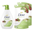 Dove(ダヴ) ボディソープ ホホバオイル&サンダルウッド (ボディウォッシュ) 本体+詰め替え用 470g+330g×2個
