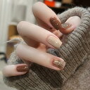 CQJSYL ネイルチップショート 人気ネイル 24枚入り ネイルチップ春 夏 和風 かわいい ネイルチップ秋冬 手作りネイルチップグラデーション ネイル 花嫁...