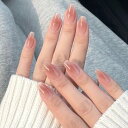 CQJSYL ネイルチップショート 人気ネイル 24枚入り ネイルチップ春 夏 和風 かわいい ネイルチップ秋冬 手作りネイルチップグラデーション ネイル 花嫁...