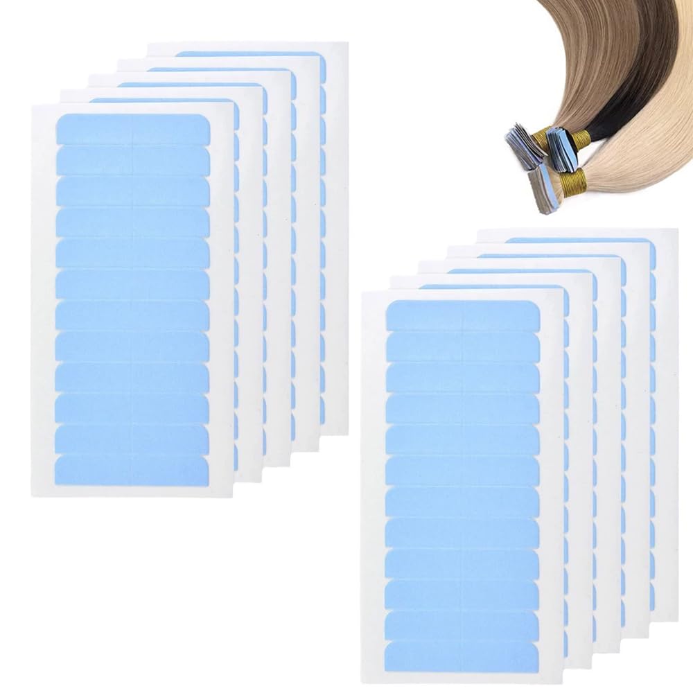 サムコス ウィッグ粘着テープ ヘアエクステンションテープ 120枚セット 毛延長 強粘着 ヘアエクステン..