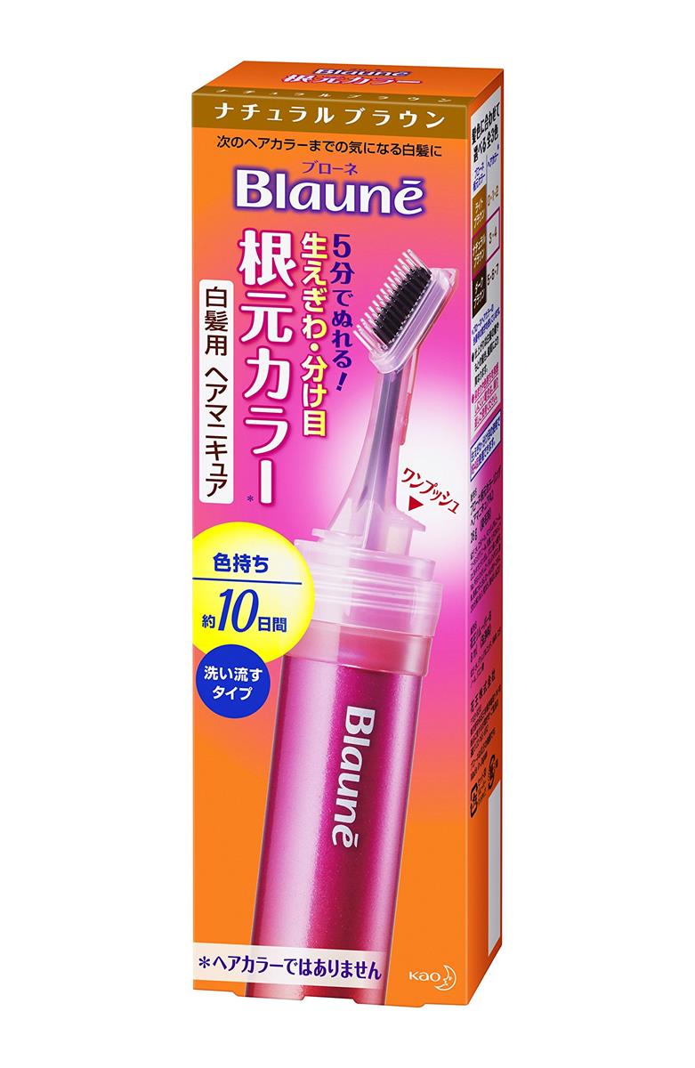 ブローネ根元カラー ナチュラルブラウン 28g 短時間カラーリング 色持ち10日間 根元 ヘアマニュキュア ..