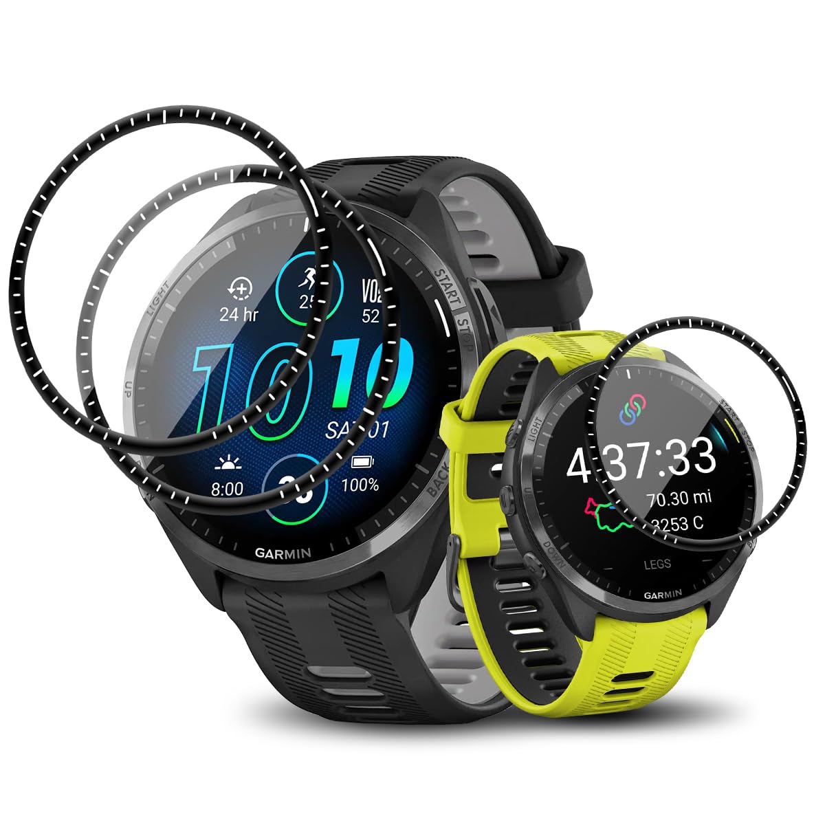 【3枚セット】対応 Garmin Forerunner 965 フィルム ガーミン Forerunner 965 用 保護フィルム カバー ケース キズ修復機能...