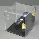 アクリルケース (背面ミラー) 300mm×302mm×300mm 台座(黒) コレクション 展示 カバー 販促品 ディスプレイ イベント用品