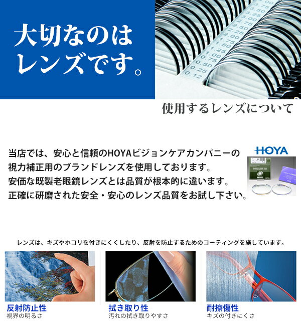 【単品販売不可】老眼鏡用 ブルーライトカットコート HOYA SL982BP