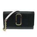 }[N WFCRuX MARC JACOBS / WALLET ON CHAIN `F[EHbg #M0014284 002 BLACK MULTI