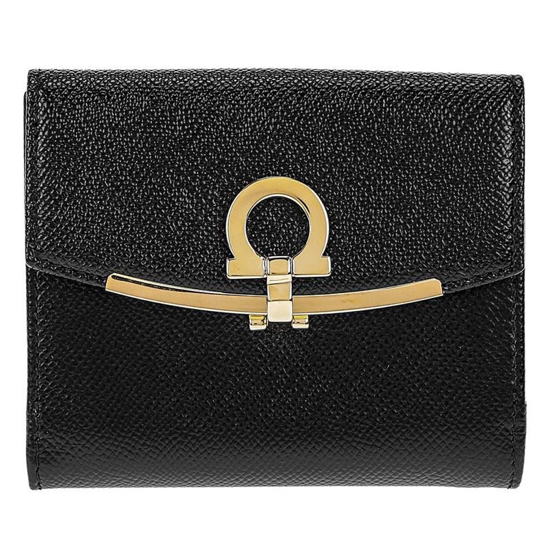 樂天商城 - サルヴァトーレ フェラガモ Salvatore Ferragamo / Wホック財布 #22C877PEBBLE NER 673 998