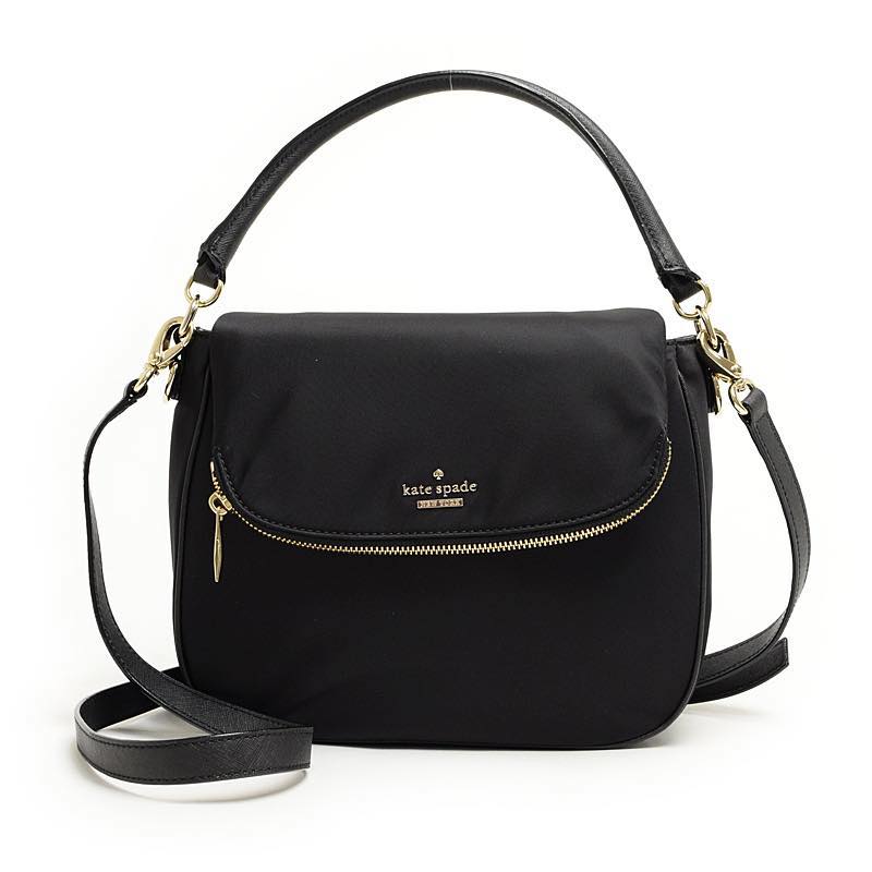 ケイト スペード kate spade / CLASSIC NYLON SMALL DEVIN 2WAYハンドバッグ #PXRU6006 001 BLACK