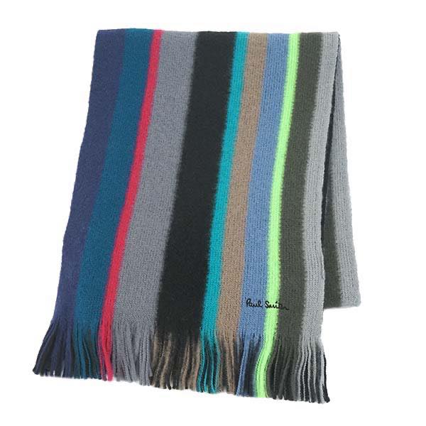 ポール・スミス PAUL SMITH / MIKE STRIPE SCARF マフラー #355E AS10 79 BK