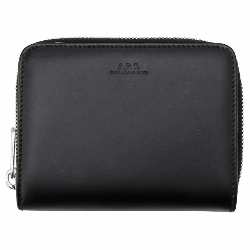 アー・ぺー・セー A.P.C. / COMPACT EMMANUELLE 二つ折財布 #PXAWV H63087 LZZ BLACK