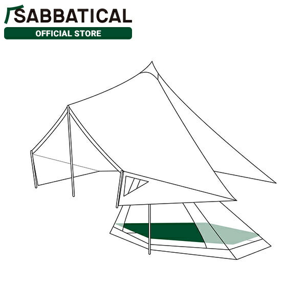 サバティカル SABBATICAL フロアマット モーニンググローリーインナーテント用 ウレタンフォーム材5mm | A＆F エイアンドエフ...