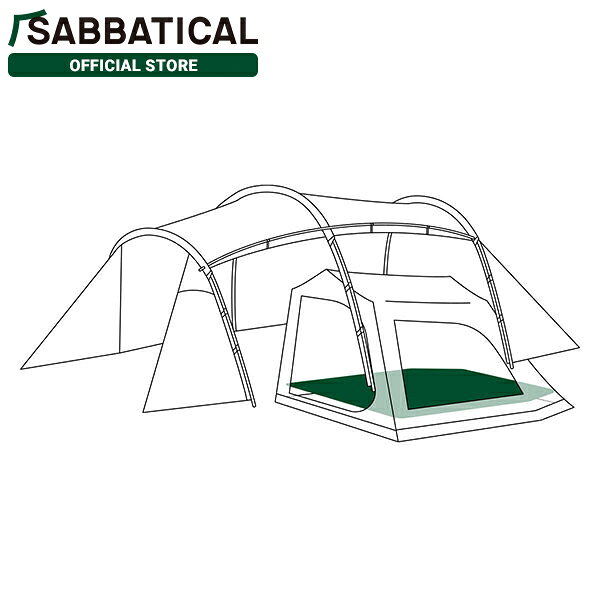 サバティカル SABBATICAL フロアマット ギリア5人用インナーテント用 ウレタンフォーム材5mm | A＆F エイアンドエフ