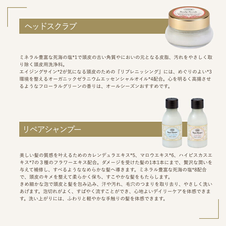 【SABON公式】 サボンヘアケア ディスカバリーギフト デリケート・ジャスミン グリーン・ローズ プレゼント ギフト 贈り物 誕生日 女性 彼女 プチギフト ギフトセット クリスマスプレゼント ヘアケア シャンプー スカルプシャンプー sabon-10000216 SABON 公式ストア サンプル画像3