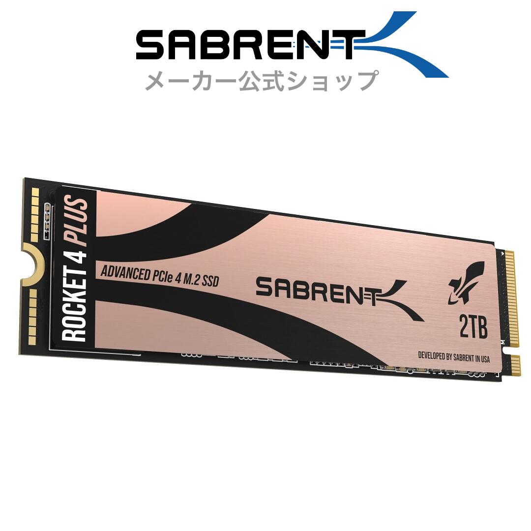 SABRENT SSD 2TBPS5бM.2 SSD 2TBPCIe 4.0 M.2 SSDNVMe 2TBGen4 M.2 2280¢SSD7,100MB/ å4 PLUS ȥ꡼ѥեޥ (SB-RKT4P-2TB)