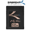 SABRENT CFexpress Type-B 512GB [J[hAPCAm[gp\RȂ̃foCXōő1800 MB/b̍]iCF-XXIT-512j