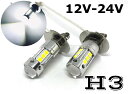 H3 フォグランプ LED ショート設計 12V 24V 左右2個 クリアホワイト 6000k 450Lm 3030smd レヴォーグ レガシィ インプレッサ サンバー