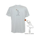 バスケ Tシャツ メンズ 「バスケdeバレエ」 半袖 練習着 (ノースアイランド) NORTHISLAND