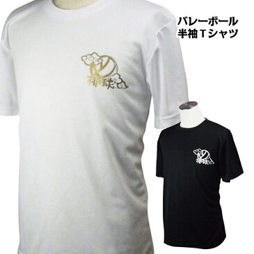 バレーボール 練習着 半袖 メンズ Tシャツ 「雲に球」 左胸ワンポイントマーク (ノースアイランド) NORTHISLAND