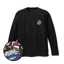 バレー 練習着 長袖 メンズ 左胸ワンポイントマーク 「波と雲と球」Tシャツ ノースアイランド(NORTHISLAND)