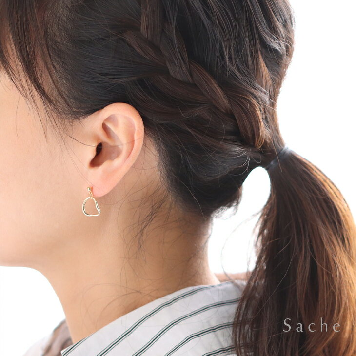 ピアス 金属アレルギー 純チタン サシェ sache 敏感肌用 ピアス/商品名：Noora（ブ...