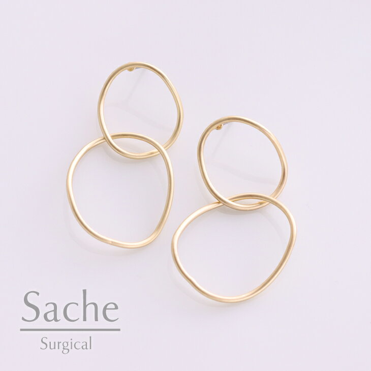 ピアス 金属アレルギー サシェ sache /商品名：【サージカルステンレスピアス】Iines