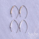 ピアス 金属アレルギー ラインピアス シルバー シンプル サシェ sache /商品名：【純チタンピアス】Monique