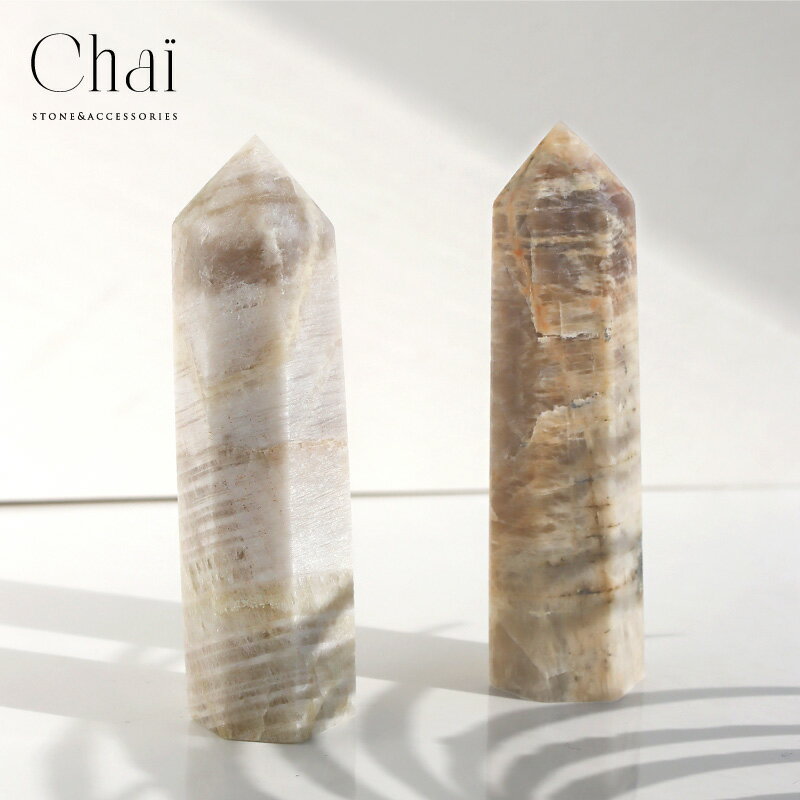 天然石 ムーンストーンポイント ポイント 六角柱 ストーン インテリア オブジェ ナチュラル 希少 月の石 愛情 癒し 人間関係 ポイント シンプル 置物 置き...