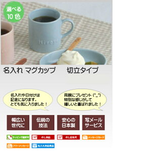 バレンタイン 記念品 誕生日プレゼント 名入れ マグカップ 名入れ 切立タイプ(10色)名入りカップ 結婚祝いにマグカップ名前入り 名入れ食器 サチスタイルの名入れマグカップ 名前入りカップ 陶器 結婚記念日 名入れコップ名前入れ 出産祝い 名前入りマグカップ 食器のギフト