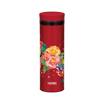 【日本製】【和柄】 THERMOS 真空断熱ケータイマグ 350ml ボタン JNY-352 BTN