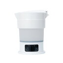 【全世界対応】 MCO トラベルグッズ 旅人専科シリーズ 折りたためる電気ケトル 600mlタイプ 100-240V対応 ホワイト MBE-TK04/WH|詳細画像