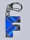 【メール便対象商品】 神戸タータン/KOBE TARTAN イニシャルキーホルダー F