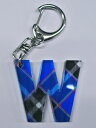 【メール便対象商品】 神戸タータン/KOBE TARTAN イニシャルキーホルダー W