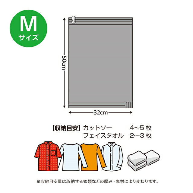 MCO 旅人専科シリーズ 色付き衣類用圧縮袋 Mサイズ2枚セット (品番MBZ-AB02/M2）