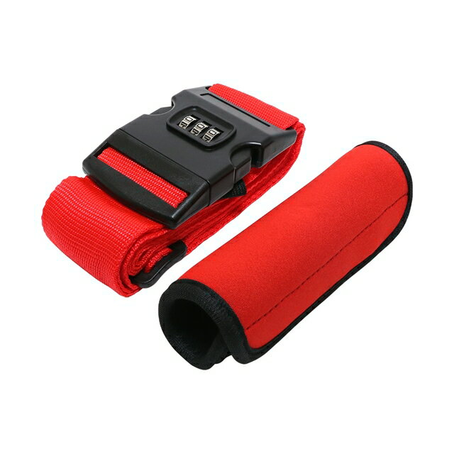 【トラベルグッズ】 MCO 旅人専科シリーズ スーツケースベルト めじるしベルトセット 推し色カラー レッド MBZ-MZ04/RD