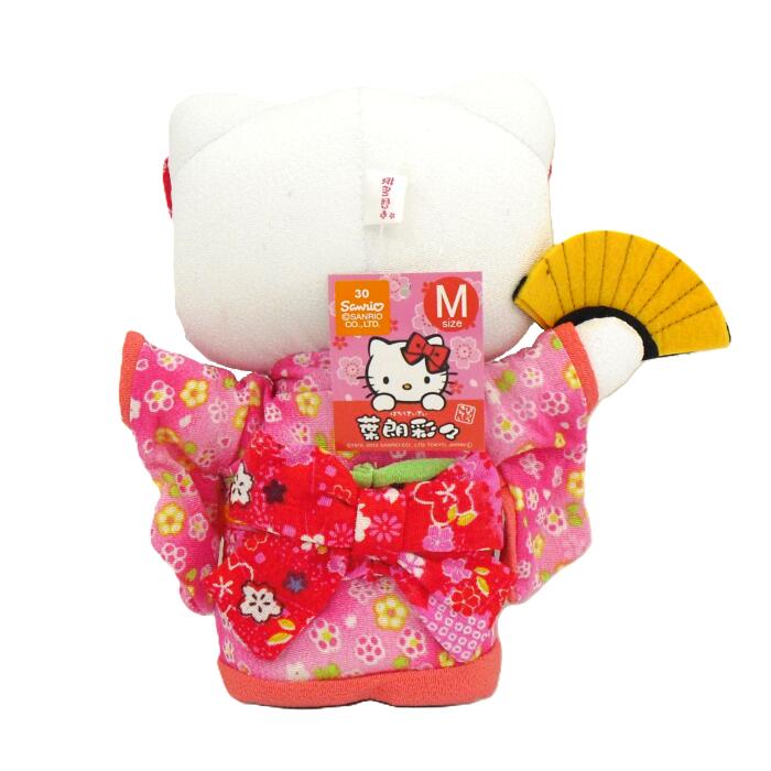 サンリオ ハローキティ ちりめん日本人形 ピンク Mサイズ 2