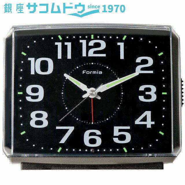 【最大2000円OFFクーポン 27日(木)01:59迄】Formia フォルミア 見やすい大画面 目覚まし時計 HT-A023W-..
