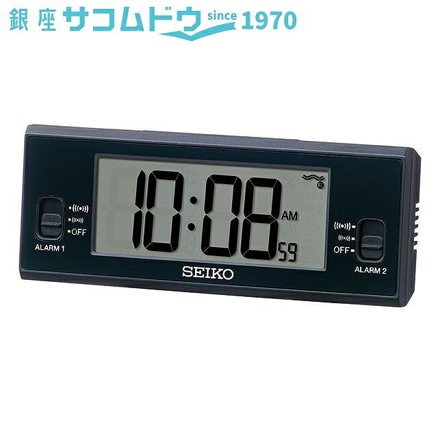 【5%OFFクーポン 5月07日(木)09:59迄】セイコー クロック SQ321K 目覚まし時計 デジタル 電波 SEIKO CLOCK
