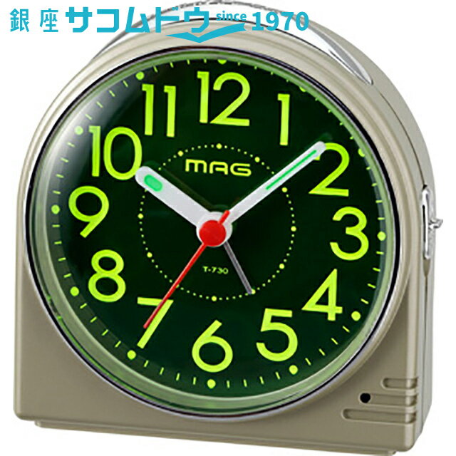 【最大2000円OFFクーポン16日(木)01:59迄】MAG マグ 蛍 目覚まし時計 T-730CGM-Z ノア精密 [4952324173013-T-730CGM-Z]